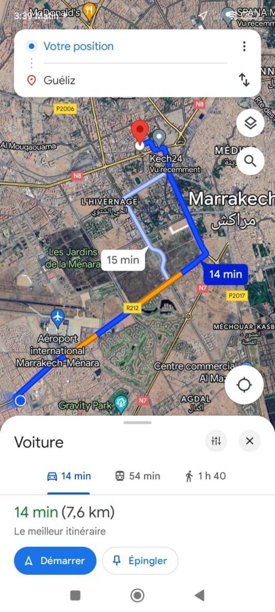 New Duplex Jardins D'Anas- Avenue Guemassa Near Airport Apartment Marrakesh Ngoại thất bức ảnh